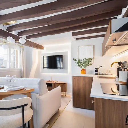 Super Designer One-bedroom - Marais - Free Parking * Paris